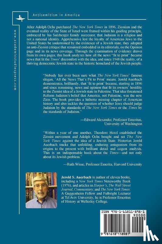 Auerbach, Jerold S. - Print to Fit