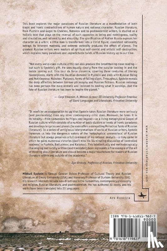 Epstein, Mikhail - The Irony of the Ideal