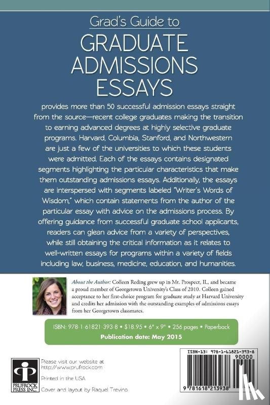 Reding, Colleen - Grad's Guide to Graduate Admissions Essays