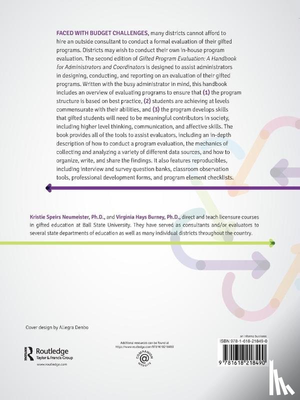 Neumeister, Kristie Speirs, Burney, Virginia Hays - Gifted Program Evaluation