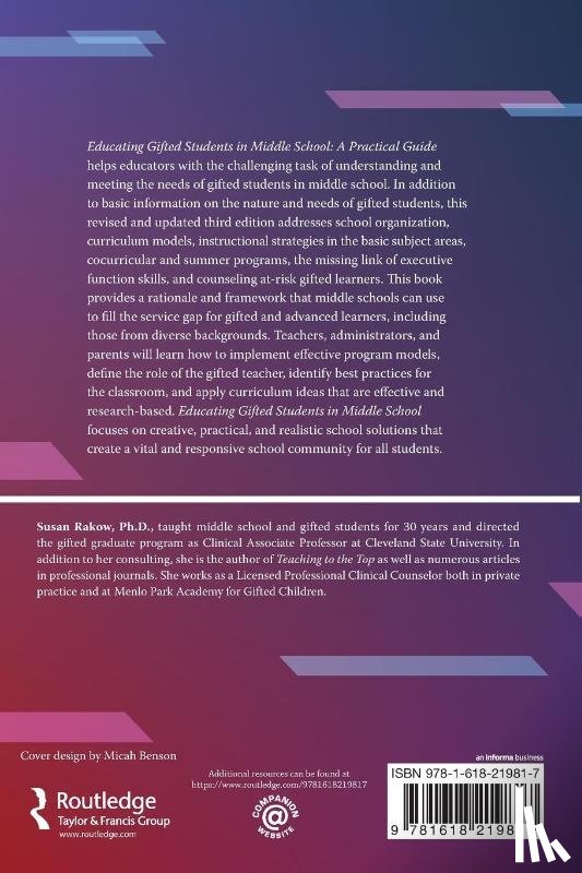 Rakow, Susan - Educating Gifted Students in Middle School