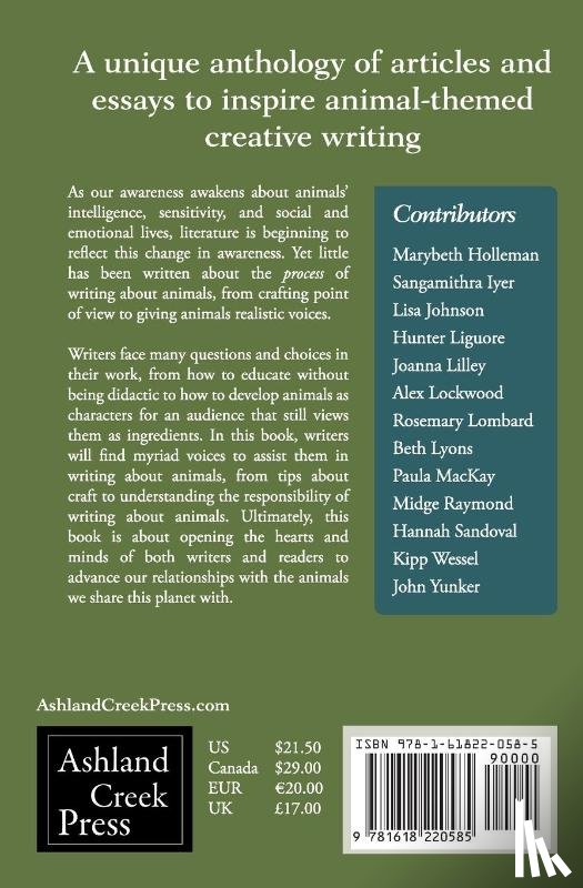  - Writing for Animals