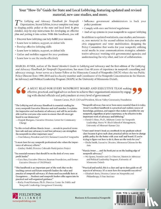 Avner, Marcia - The Lobbying and Advocacy Handbook for Nonprofit Organizations, Second Edition