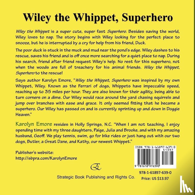 Emore, Karolyn - Wiley the Whippet, Superhero