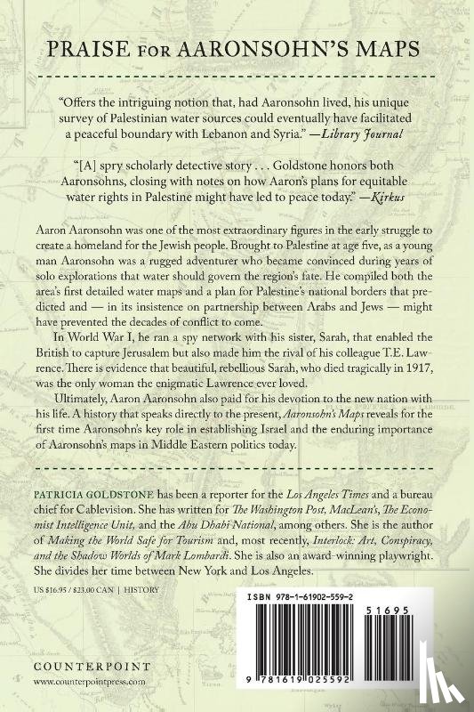 Goldstone, Patricia - Aaronsohn's Maps