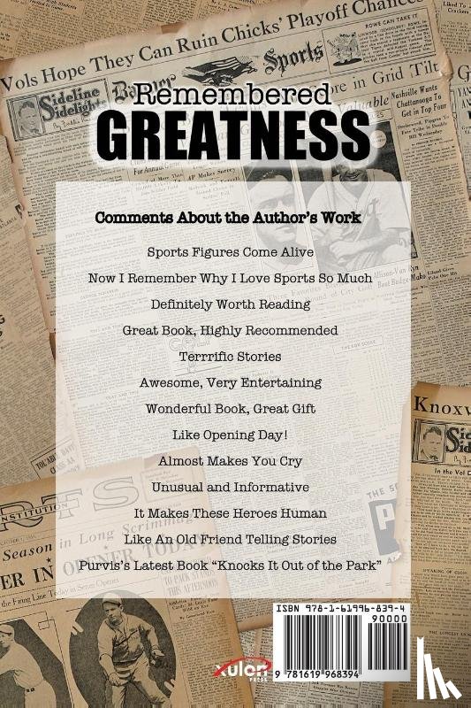 Purvis, Andy - Remembered Greatness