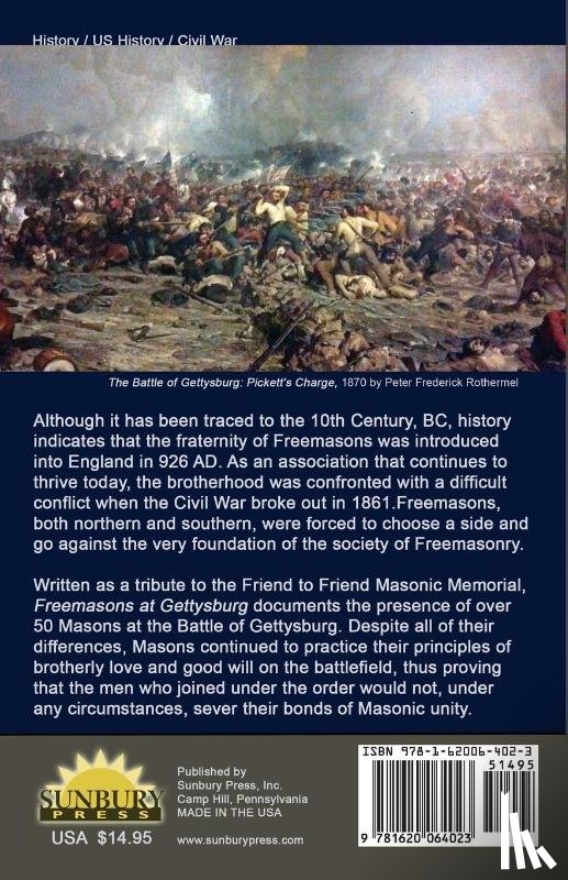 Munn, Sheldon a - Freemasons at Gettysburg