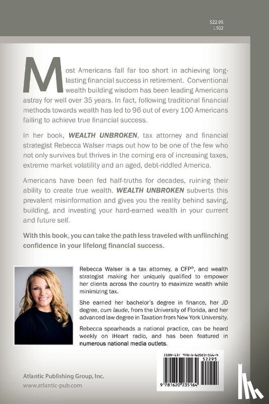 Rebecca Walser, Walser - Wealth Unbroken