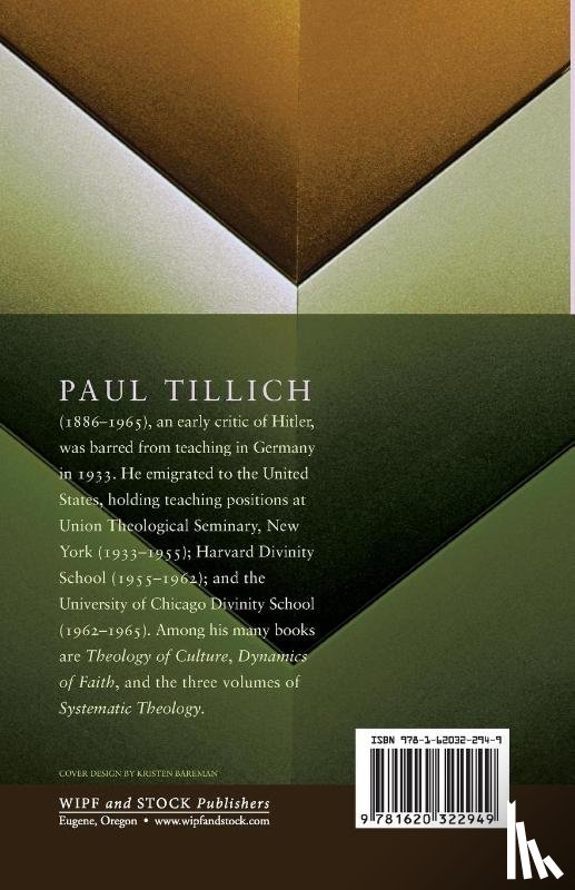 Tillich, Paul - The Shaking of the Foundations