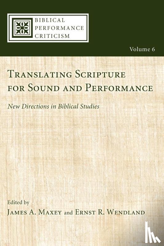  - Translating Scripture for Sound and Performance