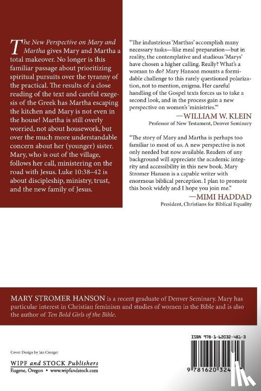 Hanson, Mary Stromer - The New Perspective on Mary and Martha