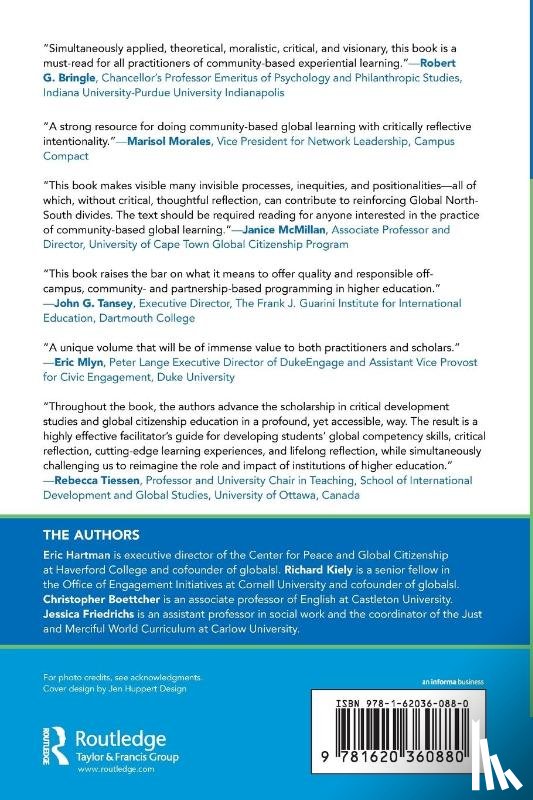 Hartman, Eric, Kiely, Richard C., Friedrichs, Jessica, Boettcher, Christopher - Community-Based Global Learning
