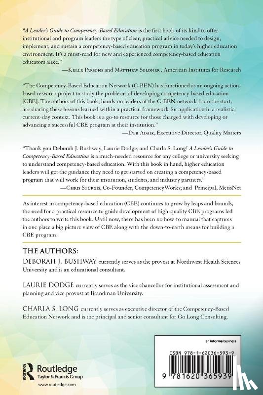 Dodge, Laurie, Bushway, Deborah J., Long, Charla S. - A Leader's Guide to Competency-Based Education