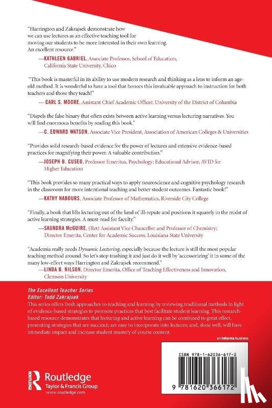 Harrington, Christine, Zakrajsek, Todd D. - Dynamic Lecturing