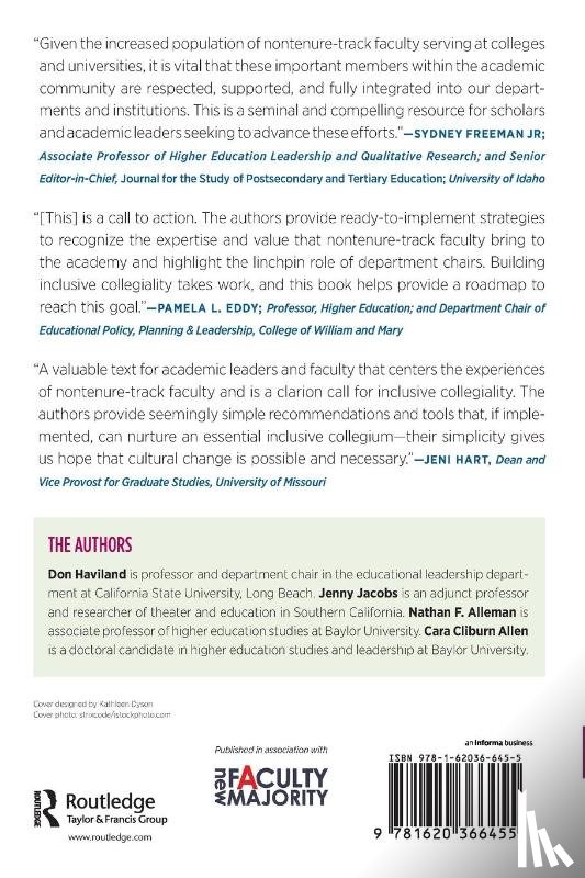 Haviland, Don, Alleman, Nathan F., Cliburn Allen, Cara, Jacobs, Jenny - Inclusive Collegiality and Nontenure-Track Faculty