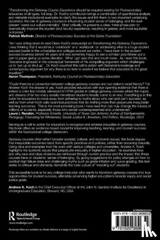 Koch, Andrew K. - Transforming the Gateway Course Experience
