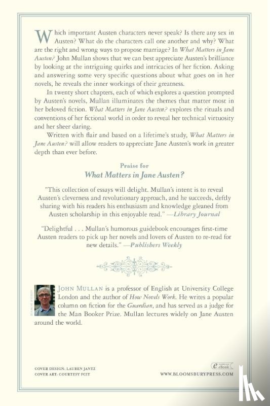 Mullan, John - Mullan, J: What Matters in Jane Austen?