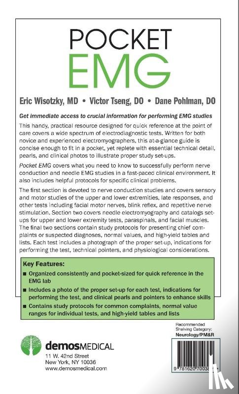 Wisotzky, Eric, Tseng, Victor, Pohlman, Dane - Pocket EMG