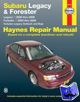 Haynes Publishing - Subaru Legacy & Forester covering Legacy (2000-2009) & Forester (2000-2008), inc. Legacy Outback & Baja Haynes Repair Manual (USA)