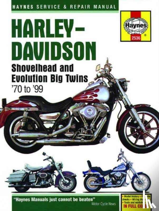 Haynes Publishing - Harley-Davidson Shovelhead & Evolution Big Twins (70-99) Haynes Repair Manual