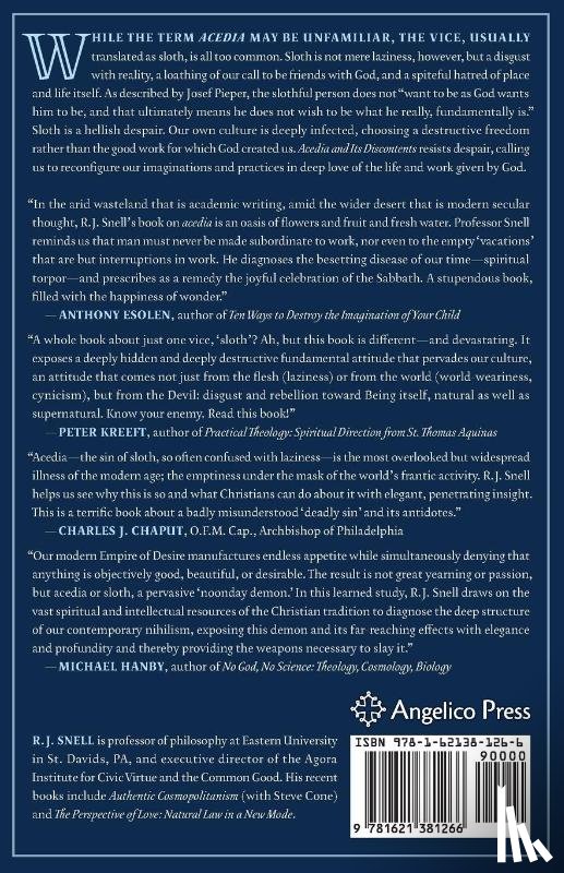 Snell, R J - Acedia and Its Discontents