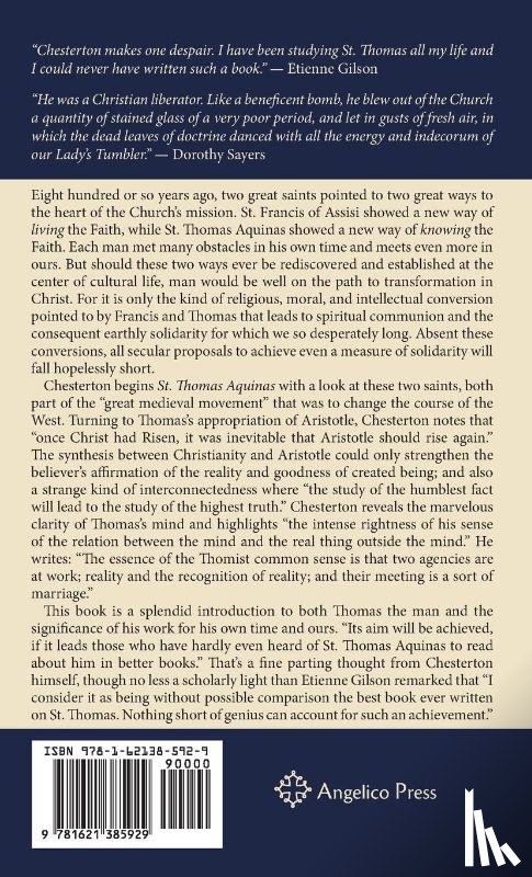 Chesterton, G K - St. Thomas Aquinas