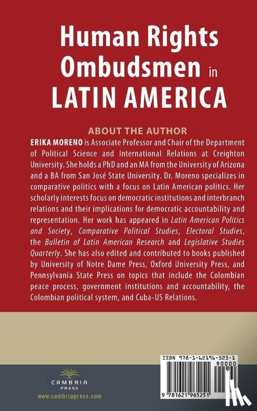 Moreno, Erika - Human Rights Ombudsmen in Latin America