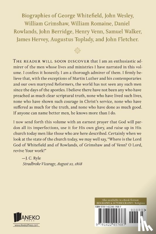 Ryle, John Charles - Christian Leaders of the Eighteenth Century