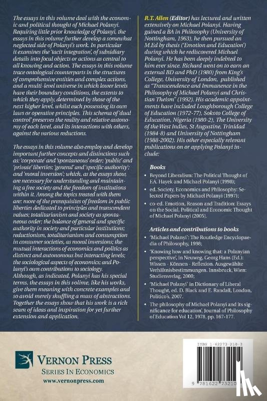 Allerbeck, Klaus, Geng, Viktor - Freedom, Authority and Economics: Essays on Michael Polanyi's Politics and Economics