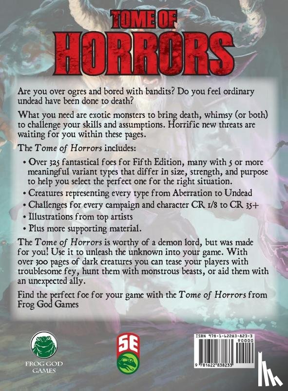 Frog God Games - Tome of Horrors 5e