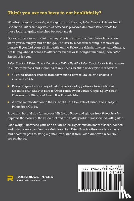 Rockridge University Press - Paleo Snacks
