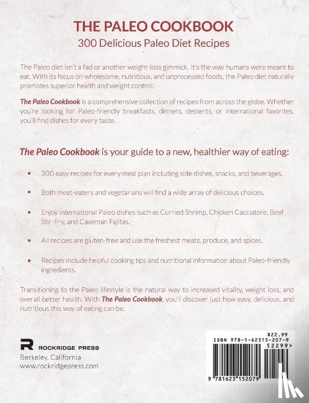 Rockridge Press - The Paleo Cookbook