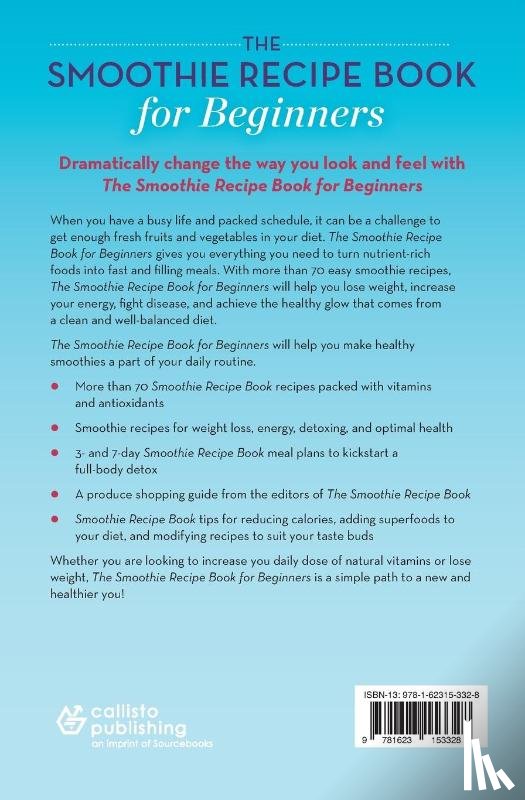 Mendocino Press - The Smoothie Recipe Book for Beginners