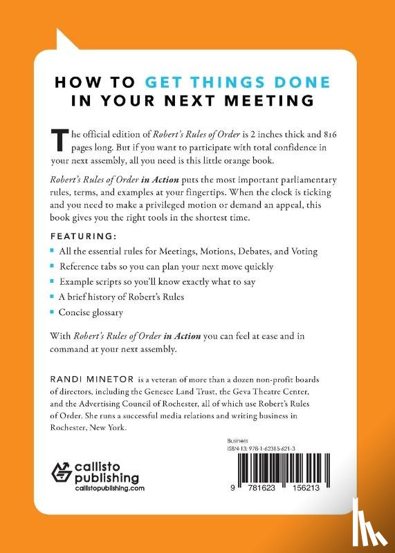 Minetor, Randi - Robert's Rules of Order in Action