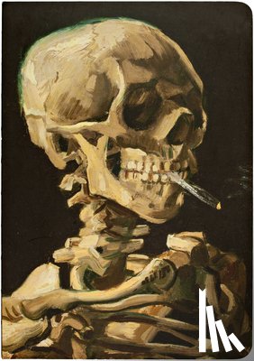 Teneues - Teneues - A5 Notebook: Head of a Skeleton with a Burning Cigarette by Vincent Van Gogh, Skull, Paperback - 140 Lined Pages with Lay Flat Binding: Our