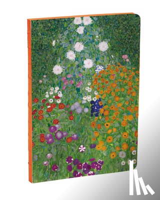 Klimt, Gustav - Flower Garden by Gustav Klimt A5 Notebook