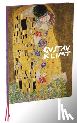 Teneues - Teneues - A4 Notebook: The Kiss by Gustav Klimt, Hardcover - 230 Dot-Grid Pages with Exposed Lay Flat Binding, Three Ribbon Markers: Large Format Hard