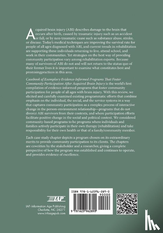  - Casebook of Exemplary Evidence-Informed Programs That Foster Community Participation After Acquired Brain Injury