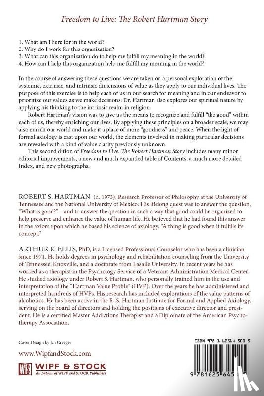 Hartman, Robert S. - Freedom to Live