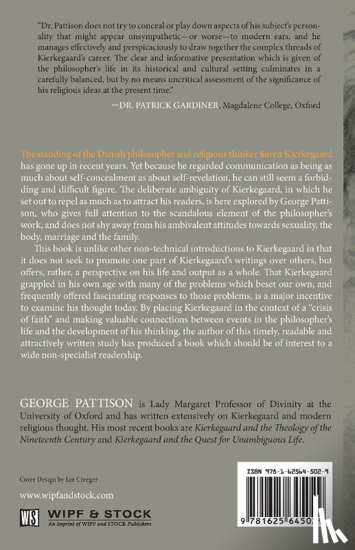 Pattison, 1640 Professor of Divinity George - Kierkegaard and the Crisis of Faith
