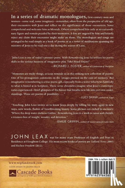 Leax, John - Remembering Jesus