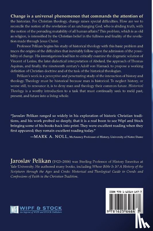 Pelikan, Professor Jaroslav - Historical Theology