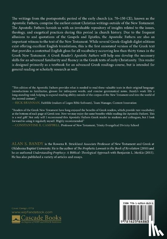 Bandy, Alan S - A Greek Reader's Apostolic Fathers