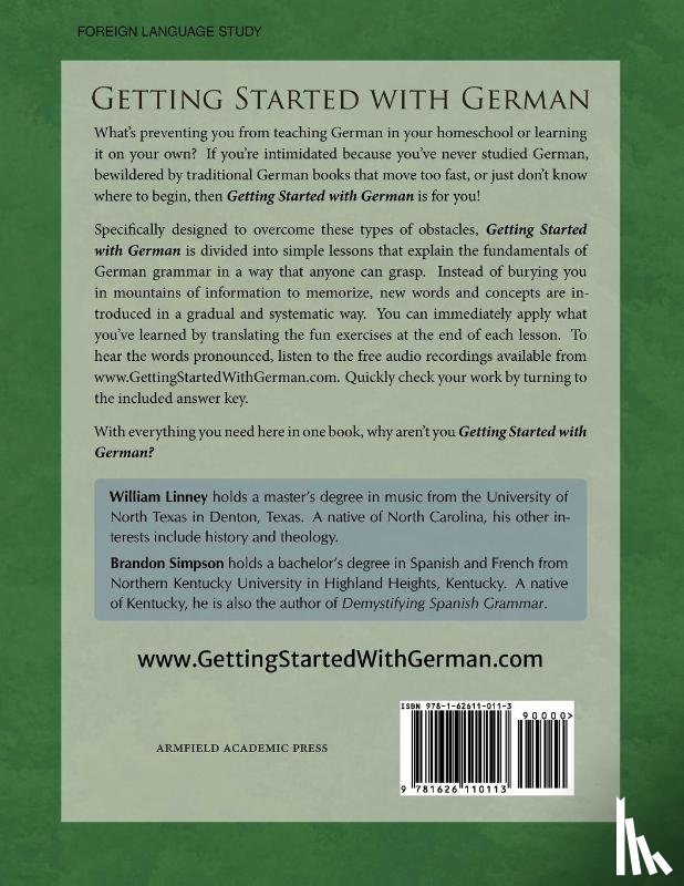 Linney, William E, Simpson, Brandon - Getting Started with German