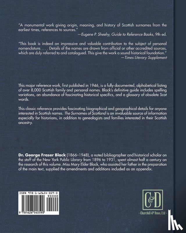 Black, George F. - Surnames of Scotland