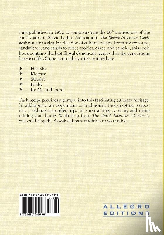  - The Anniversary Slovak-American Cook Book