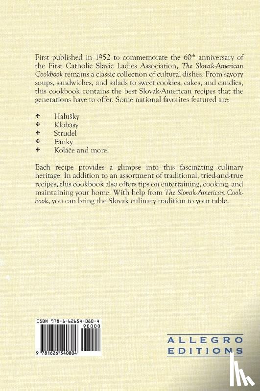  - The Anniversary Slovak-American Cook Book