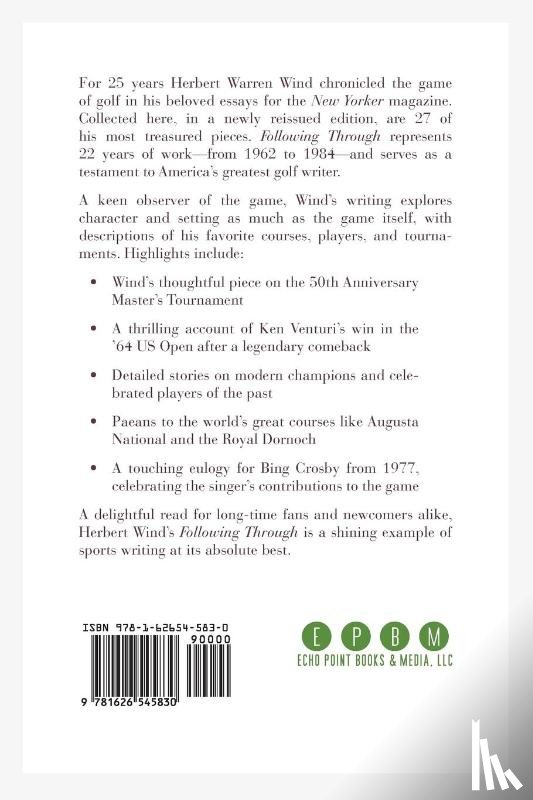 Wind, Herbert Warren - Following Through