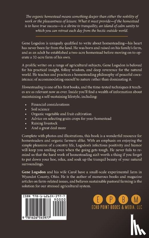 Logsdon, Gene - Homesteading