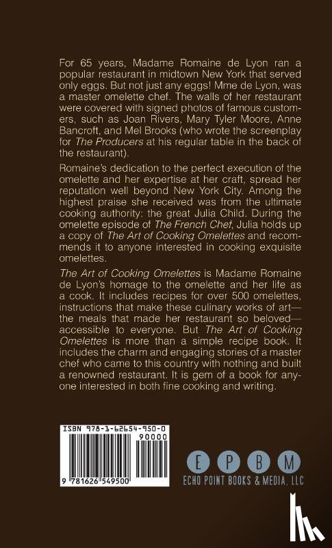 De Lyon, Madame Romaine - The Art of Cooking Omelettes